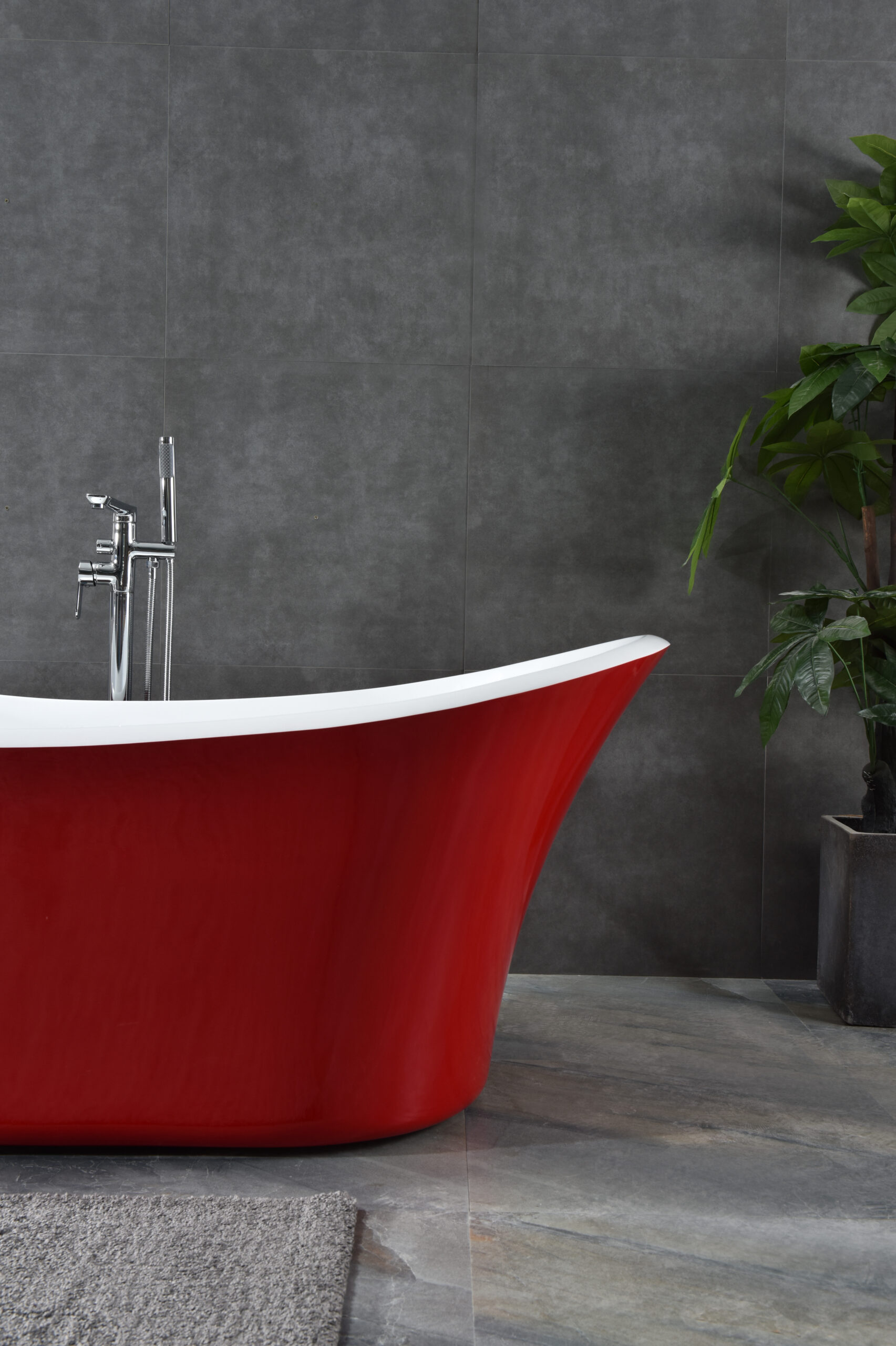 tapered modern bathtub, minimalist freestanding design tapered modern bathtub, minimalist freestanding design