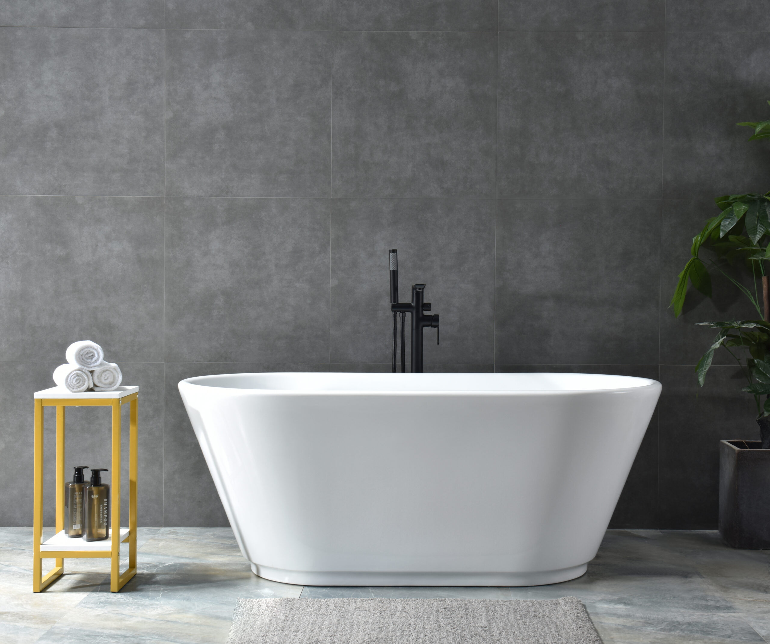 modern oval freestanding bathtub, sleek minimalist design modern oval freestanding bathtub, sleek minimalist design