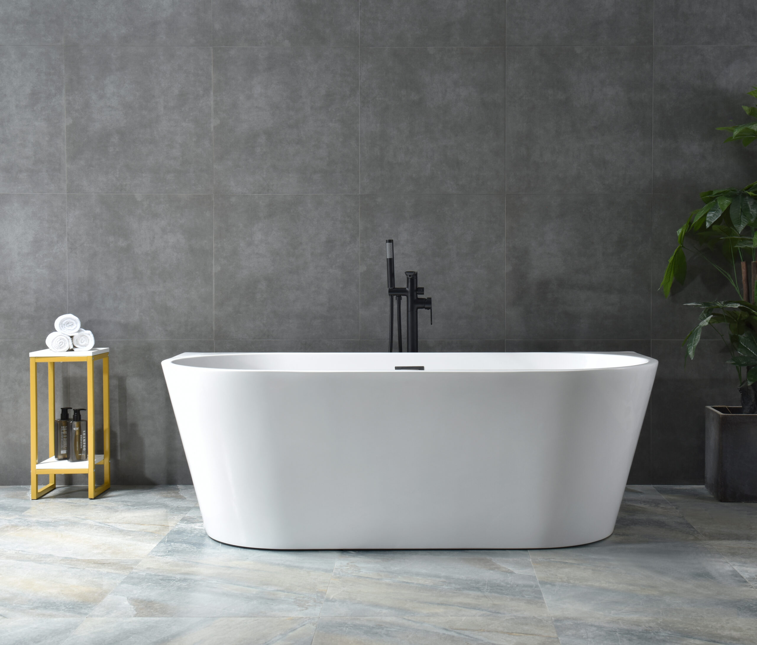 sleek oval freestanding tub, modern minimalist design sleek oval freestanding tub, modern minimalist design
