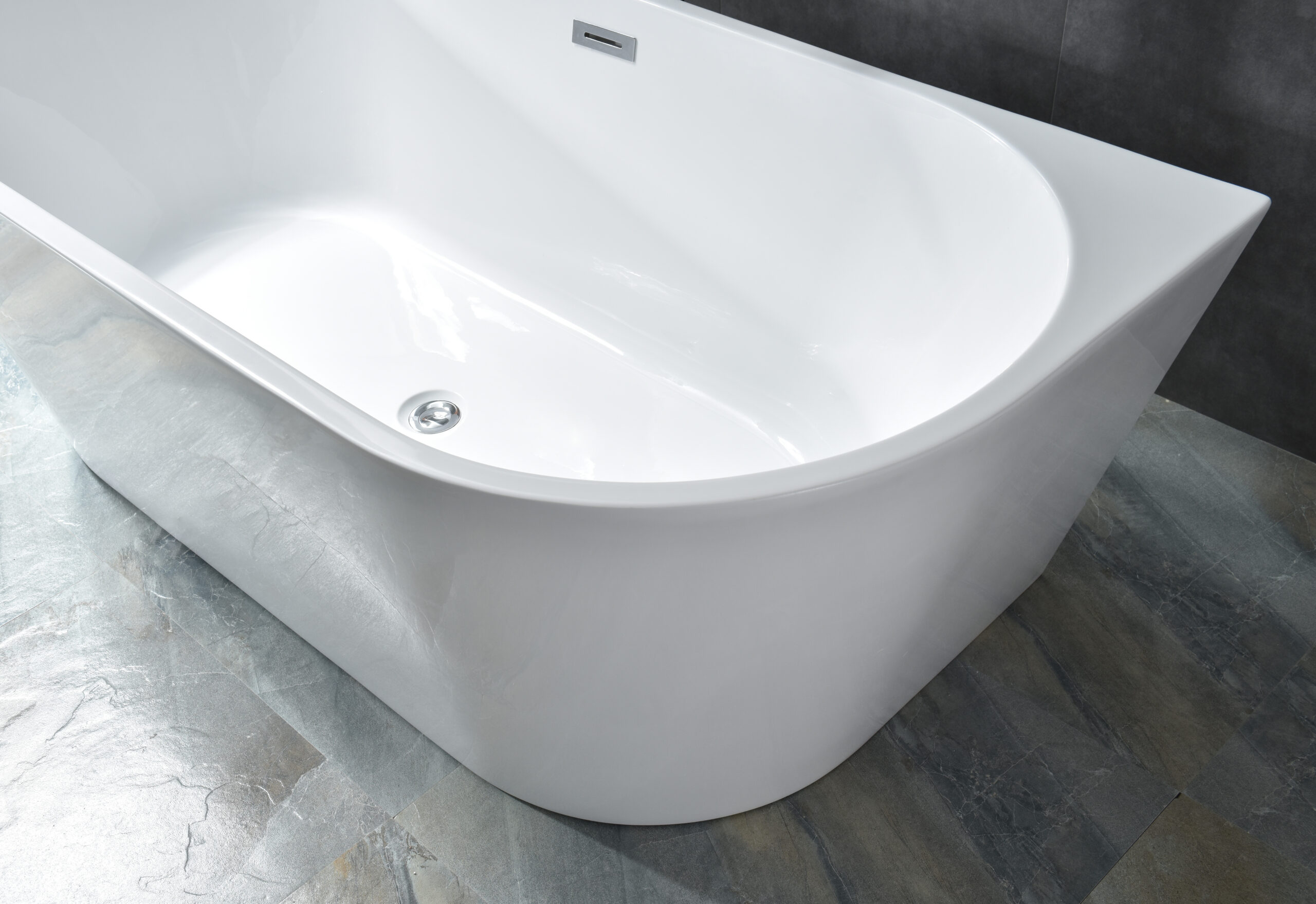 sleek oval freestanding tub, modern minimalist design sleek oval freestanding tub, modern minimalist design