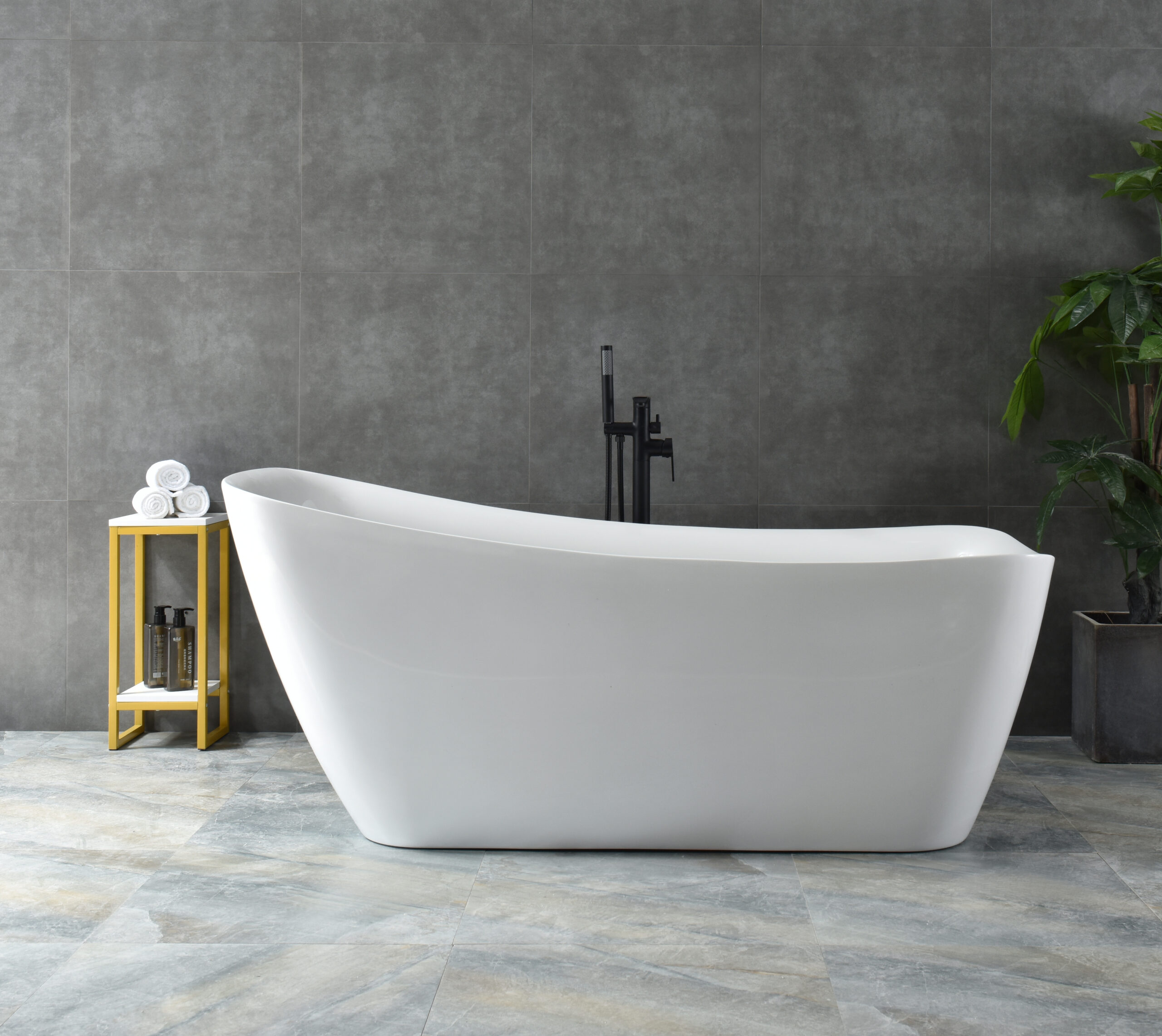 modern asymmetric freestanding tub, angled front design modern asymmetric freestanding tub, angled front design