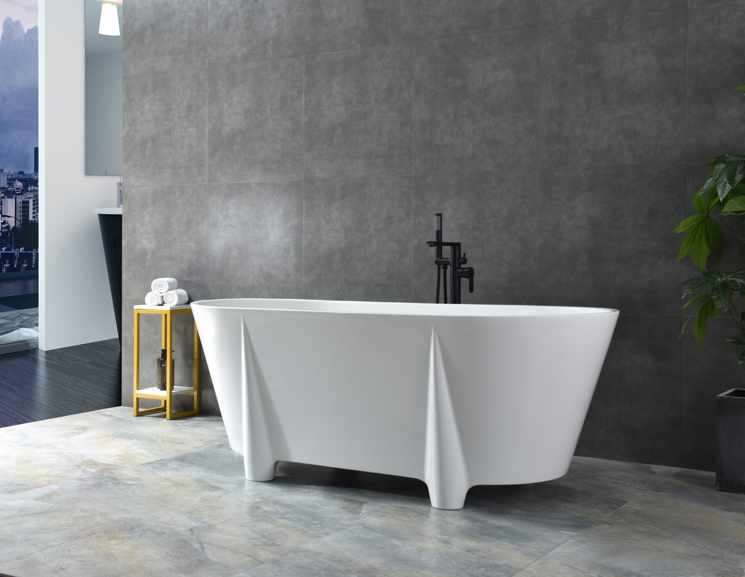 sculptural asymmetric freestanding tub, modern hem stylebase design sculptural asymmetric freestanding tub, modern hem stylebase design