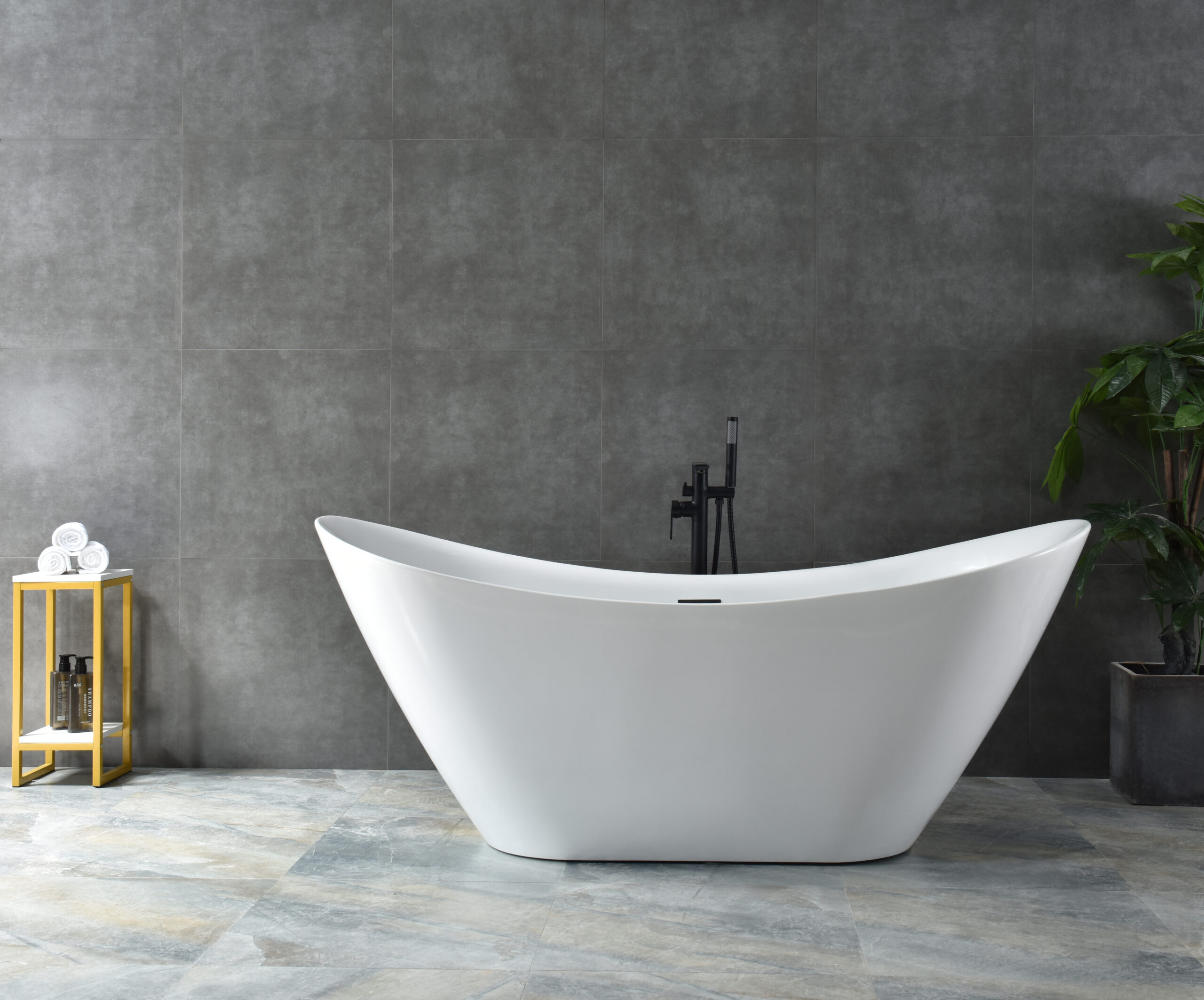 sleek oval freestanding tub, modern minimalist design sleek oval freestanding tub, modern minimalist design
