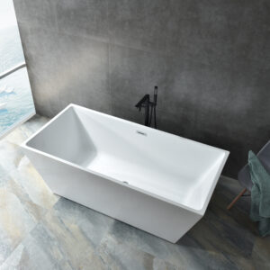 sculptural oval bathtub, modern freestanding design