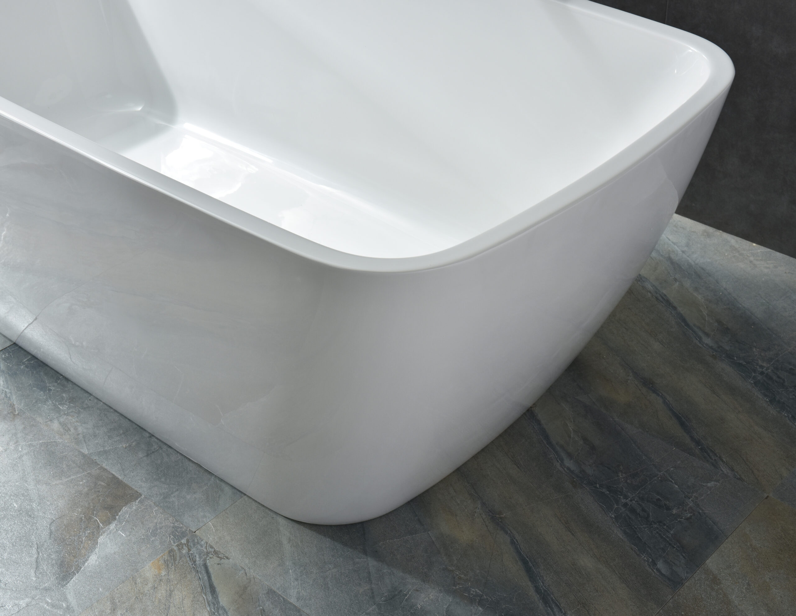 modern rectangular freestanding tub, tapered corner design modern rectangular freestanding tub, tapered corner design