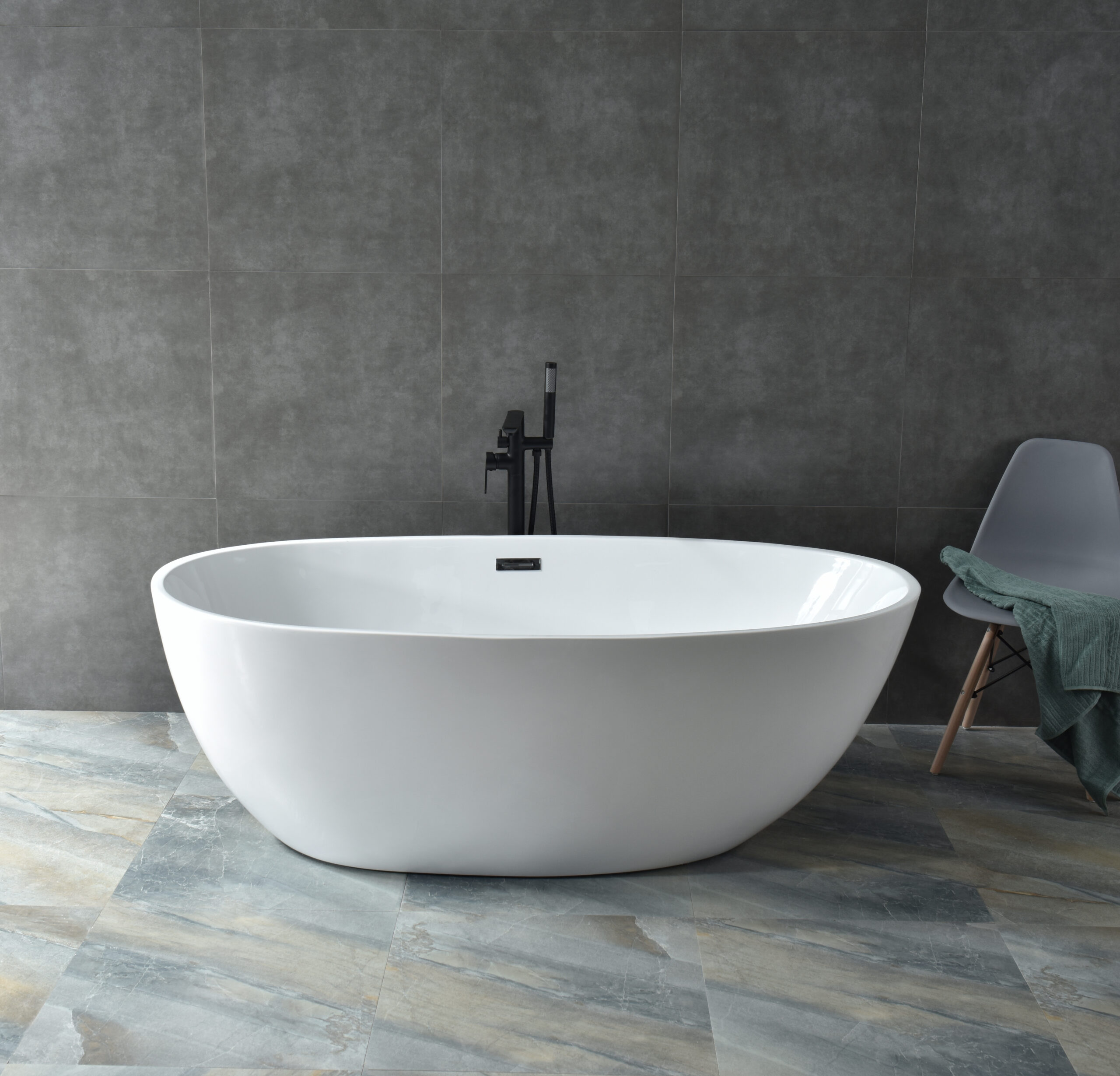 modern oval freestanding acrylic soaking bathtub – premium spa experience for your bathroom modern oval freestanding acrylic soaking bathtub – premium spa experience for your bathroom
