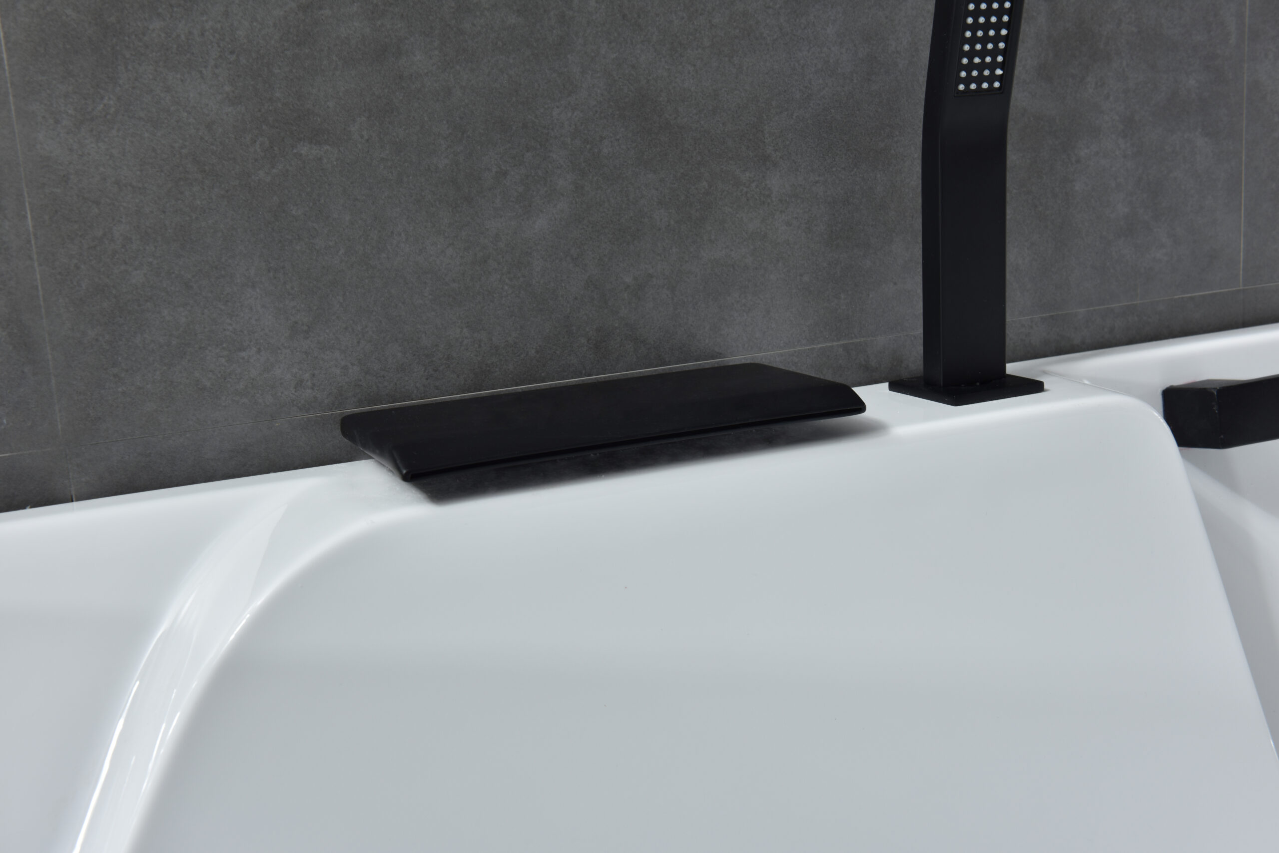 modern rectangular freestanding tub, sleek minimalist design modern rectangular freestanding tub, sleek minimalist design