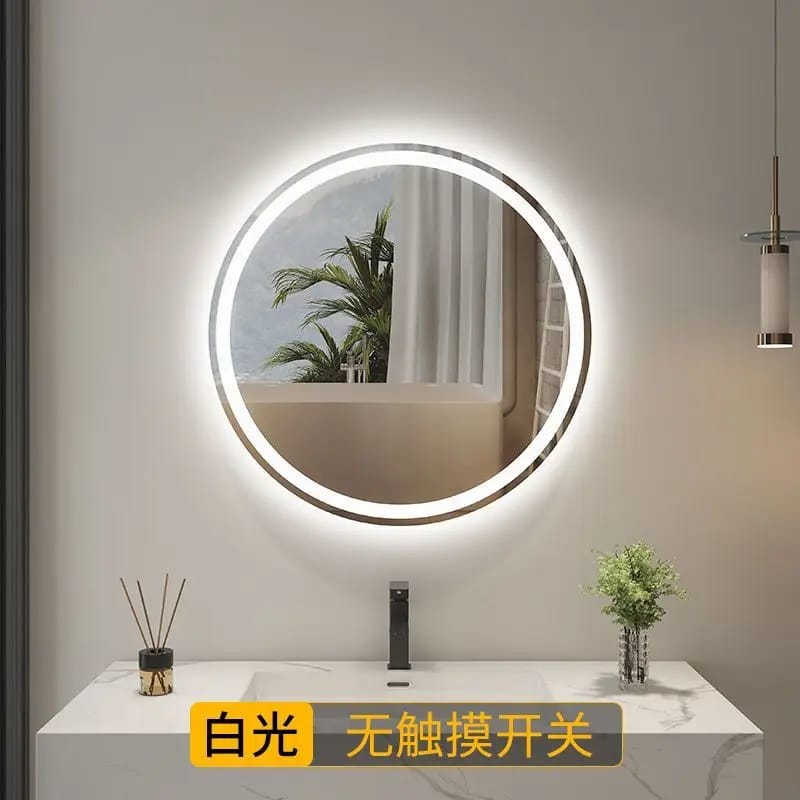 北欧风格led照明浴室镜现代防雾智能卫生间镜壁挂式ip65防护等级客厅卧室酒店 北欧风格led照明浴室镜现代防雾智能卫生间镜壁挂式ip65防护等级客厅卧室酒店